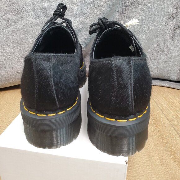 Dr Martens 1461 Quad Calf Hair Mens Size 13 Derby Oxford Shoes Leather Black NEW - Picture 5 of 8